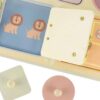 TOOKY TOY Tablica Manipulacyjna Zamki Zębatki Sorter Zegar - 009