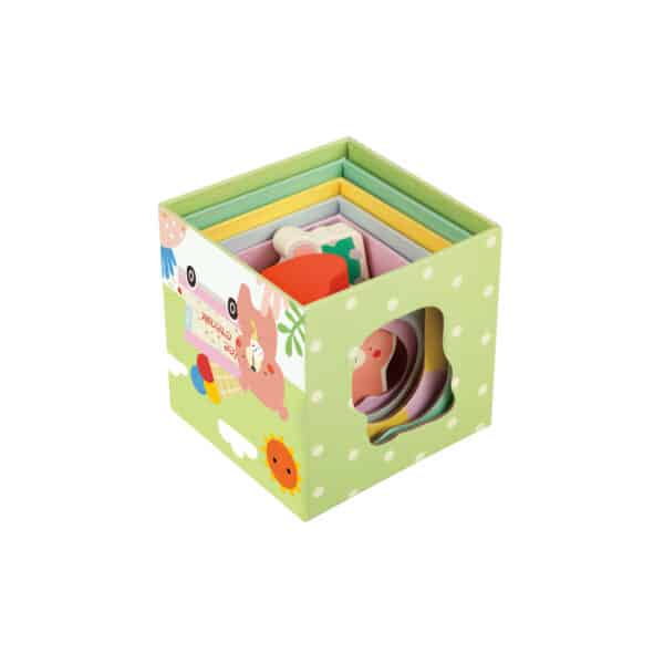 CLASSIC WORLD Układanka Kostki Box Leśna Piramidka 10 el. FSC - 007