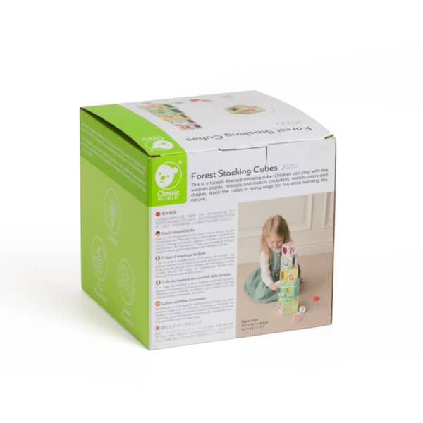 CLASSIC WORLD Układanka Kostki Box Leśna Piramidka 10 el. FSC - 011