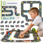 WOOPIE GREEN Droga Puzzle dla Dzieci Autostrada Makieta 21 el. Certyfikat FSC - 001