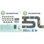 WOOPIE GREEN Droga Puzzle dla Dzieci Autostrada Makieta 21 el. Certyfikat FSC - 010