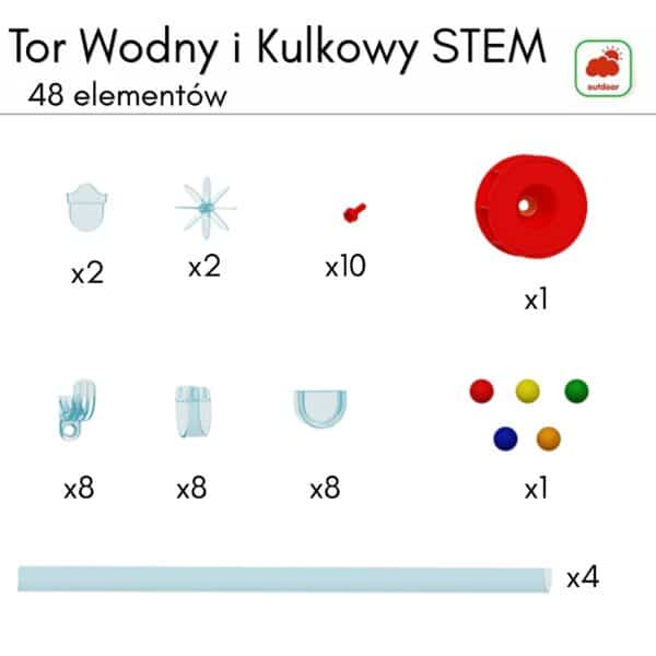 MASTERKIDZ Tor Wodny i Kulkowy STEM 48 ele. - 005