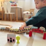 TOOKY TOY Drewniane Pojazdy Wagoniki na Magnes - 002