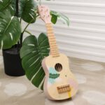 CLASSIC WORLD Drewniane Ukulele Gitara dla Dzieci Różowa - 004