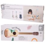 CLASSIC WORLD Drewniane Ukulele Gitara dla Dzieci Różowa - 012