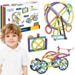 WOOPIE Klocki Konstrukcyjne Matematyczne 3D Edukacyjne 155 el. - 001