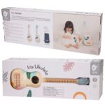CLASSIC WORLD Drewniane Ukulele Gitara dla Dzieci Niebieskie - 012