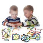 WOOPIE Klocki Konstrukcyjne Matematyczne 3D Edukacyjne 155 el. - 002