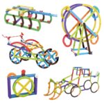 WOOPIE Klocki Konstrukcyjne Matematyczne 3D Edukacyjne 155 el. - 003