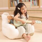 Viga Drewniane Ukulele Gitara Dla Dzieci Zielone Z Nutami - 002