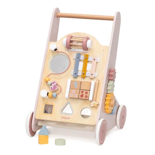 VIGA PolarB Drewniany Pchacz Chodzik Różowy Edukacyjny - 002