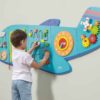 VIGA Drewniana Tablica Sensoryczna Manipulacyjna Samolot Certyfikat FSC Montessori - 002