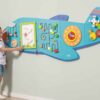 VIGA Drewniana Tablica Sensoryczna Manipulacyjna Samolot Certyfikat FSC Montessori - 003