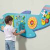 VIGA Drewniana Tablica Sensoryczna Manipulacyjna Samolot Certyfikat FSC Montessori - 005