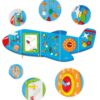 VIGA Drewniana Tablica Sensoryczna Manipulacyjna Samolot Certyfikat FSC Montessori - 007
