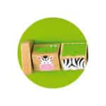 VIGA Tablica Edukacyjna Manipulacyjna Sensoryczna Drewniana Krokodyl Certyfikat FSC Montessori - 005