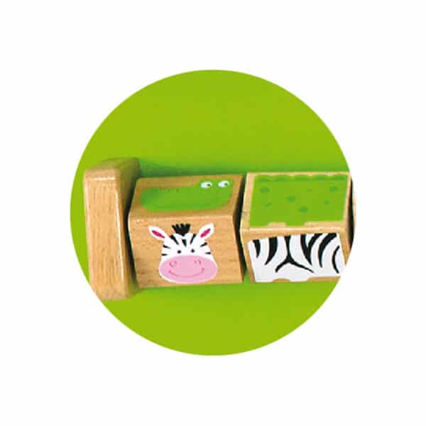 VIGA Tablica Edukacyjna Manipulacyjna Sensoryczna Drewniana Krokodyl Certyfikat FSC Montessori - 005