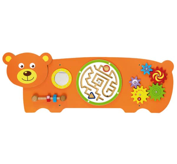 VIGA Tablica Sensoryczna Manipulacyjna Miś Certyfikat FSC Montessori - 004