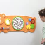 VIGA Tablica Sensoryczna Manipulacyjna Miś Certyfikat FSC Montessori - 005