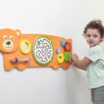 VIGA Tablica Sensoryczna Manipulacyjna Miś Certyfikat FSC Montessori - 007