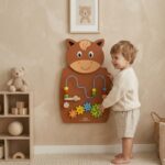 VIGA Drewniana Tablica Manipulacyjna Konik Certyfikat FSC Montessori - 002
