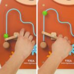 VIGA Drewniana Tablica Manipulacyjna Konik Certyfikat FSC Montessori - 004