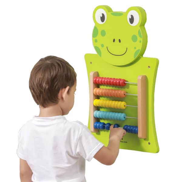 VIGA Drewniana Tablica Manipulacyjna Liczydło Żabka Certyfikat FSC Montessori - 009