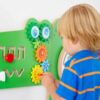 VIGA Tablica Sensoryczna Manipulacyjna Krokodyl Certyfikat FSC Montessori - 011