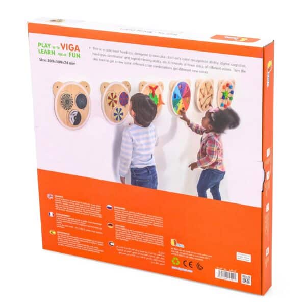 VIGA Drewniana Tablica Kolory Certyfikat FSC Montessori - 008