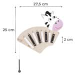 CLASSIC WORLD EDU Muzyczna Tablica Ścienna ZEBRA - 007