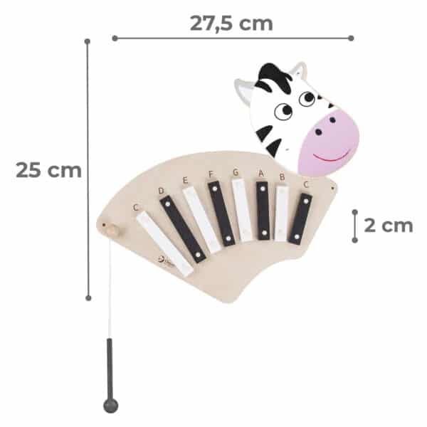 CLASSIC WORLD EDU Muzyczna Tablica Ścienna ZEBRA - 007