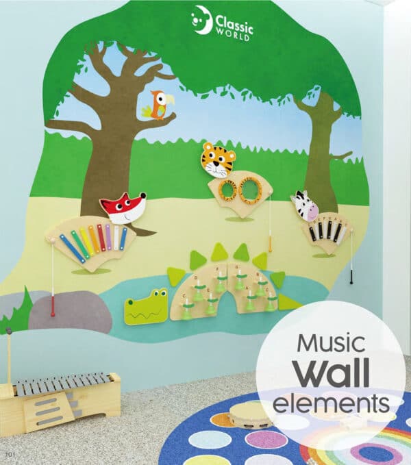 CLASSIC WORLD EDU Muzyczna Tablica XL Ścienna KROKODYLEK - 002
