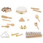 VIGA Drewniana Tablica Muzyczna Zestaw 12 Instrumentów Perkusyjnych - 006