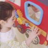 VIGA Drewniana Tablica Sensoryczna-Manipulacyjna EDU Pociąg - 002