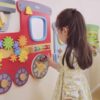 VIGA Drewniana Tablica Sensoryczna-Manipulacyjna EDU Pociąg - 005