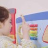 VIGA Drewniana Tablica Sensoryczna-Manipulacyjna EDU Pociąg - 007