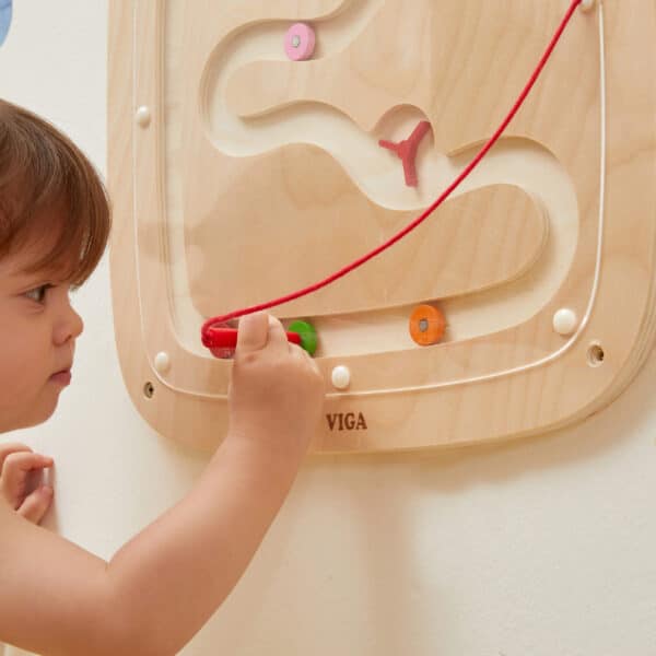 VIGA Drewniana Tablica Manipulacyjna Sensoryczna Przepływ Grawitacyjny - 003