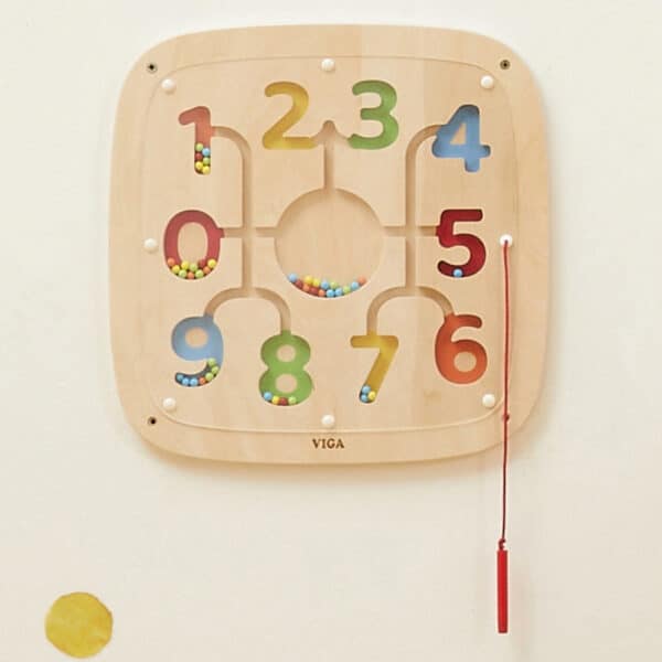 VIGA Drewniana Tablica Manipulacyjna Sensoryczna Nauka Liczenia Sorter - 002