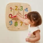 VIGA Drewniana Tablica Manipulacyjna Sensoryczna Nauka Liczenia Sorter - 003