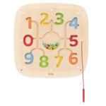 VIGA Drewniana Tablica Manipulacyjna Sensoryczna Nauka Liczenia Sorter - 006