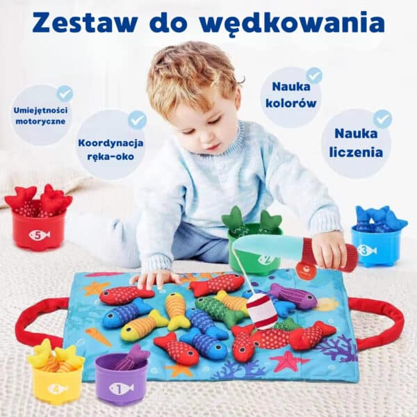 WOOPIE Zestaw Małego Wędkarza Nauka Liczenia 22 El. - 003
