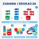 WOOPIE Zestaw Małego Wędkarza Nauka Liczenia 22 El. - 005