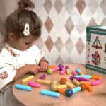 WOOPIE Magnetyczne Klocki Konstrukcyjne Edukacyjne Duże Grube 28 el. - 004