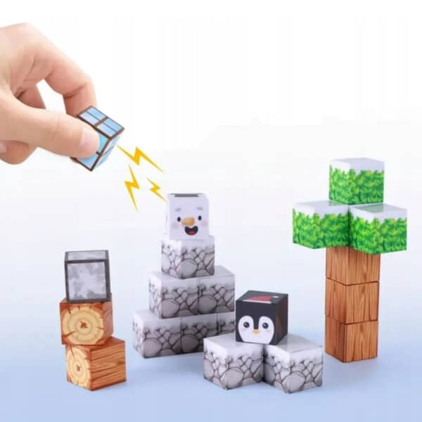 WOOPIE Klocki Magnetyczne Konstrukcyjne Zimowy Świat klocków - 007