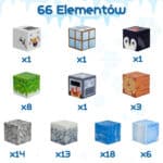 WOOPIE Klocki Magnetyczne Konstrukcyjne Zimowy Świat klocków - 008