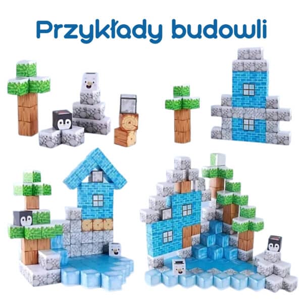 WOOPIE Klocki Magnetyczne Konstrukcyjne Zimowy Świat klocków - 010