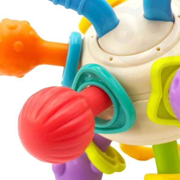 WOOPIE BABY Miękka Grzechotka 2w1 Gryzak Zabawka Sensoryczna dla Niemowląt 0m+ - 010