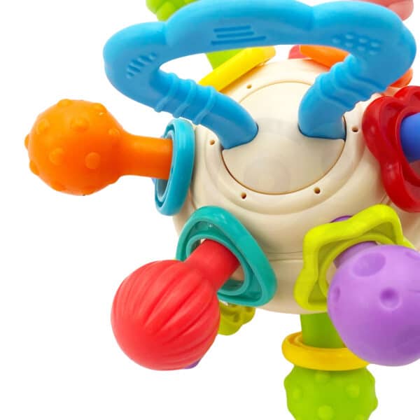 WOOPIE BABY Miękka Grzechotka 2w1 Gryzak Zabawka Sensoryczna dla Niemowląt 0m+ - 011