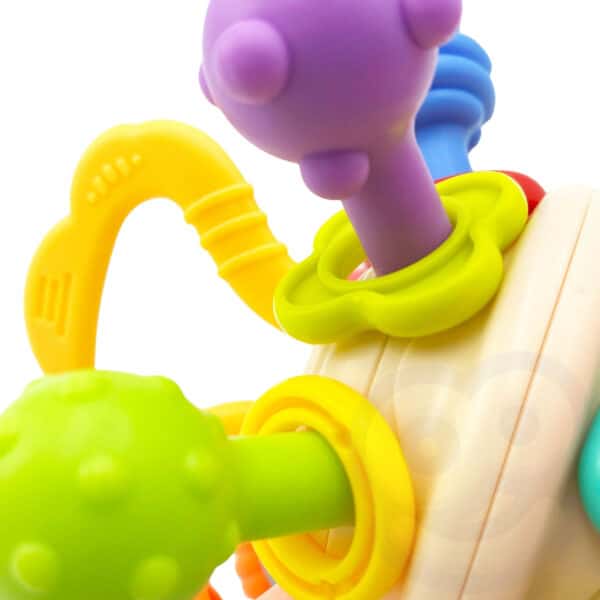 WOOPIE BABY Miękka Grzechotka 2w1 Gryzak Zabawka Sensoryczna dla Niemowląt 0m+ - 013