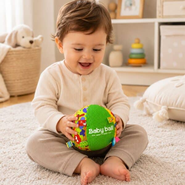 WOOPIE BABY Miękka Sensoryczna Piłka Pani Metka z Wszywkami dla Malucha + Dźwięk - 002